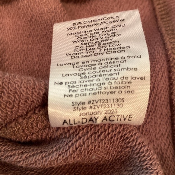Z SUPPLY ACTIVE It's a Good Day Sweatshirt Twilight Size XS - Picture 6 of 7